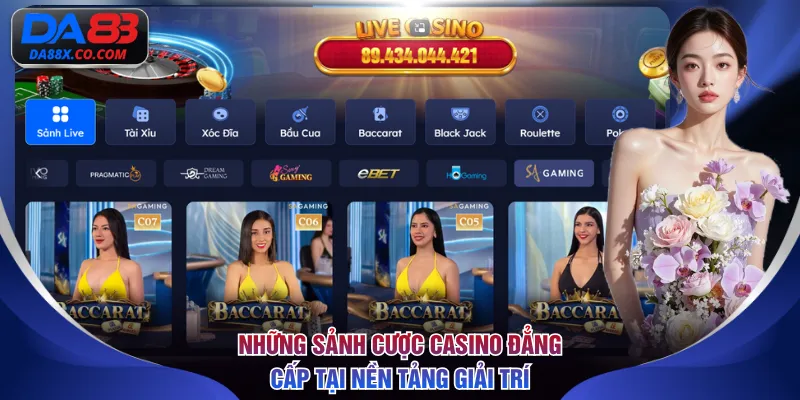 Những sảnh cược casino đẳng cấp tại nền tảng giải trí