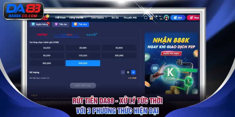 Rút tiền DA88